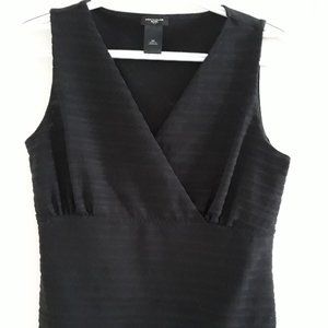 Ann Taylor sleeveless black top, medium petite